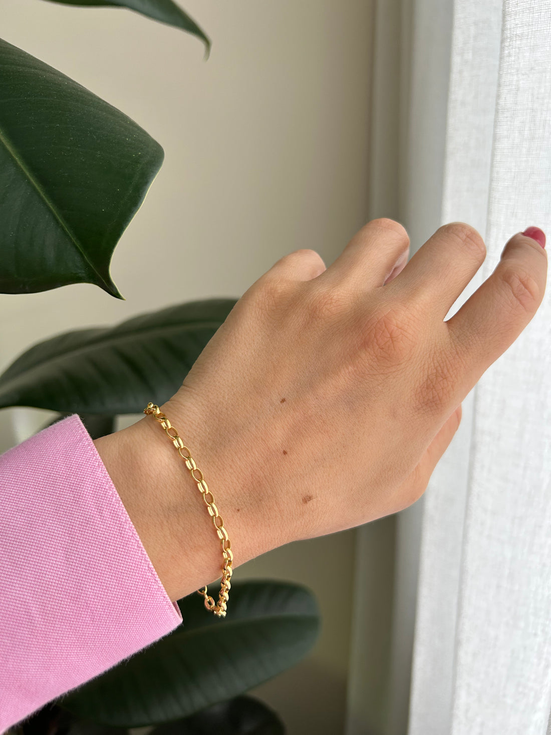 Zurich Belcher Link Gold Bracelet
