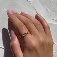 Donna Chain Link Gold Ring