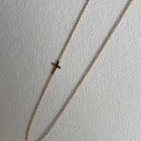 Magdalene Fixed Cross Gold Necklace + Bracelet
