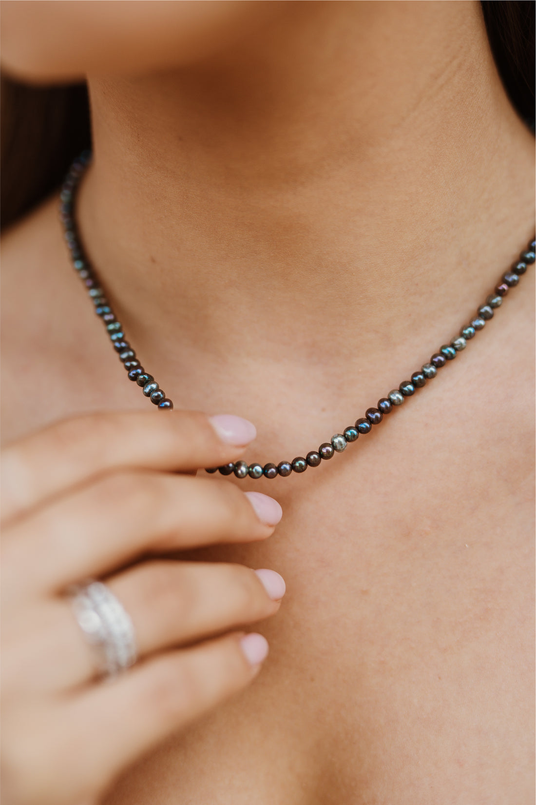 Adria Seed Pearl Necklace