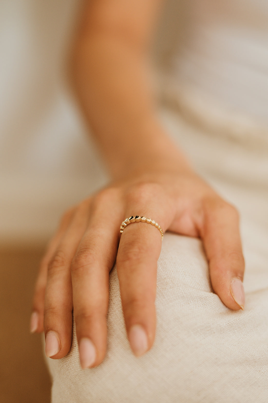 Arielle Graduated Gold Circle Ring