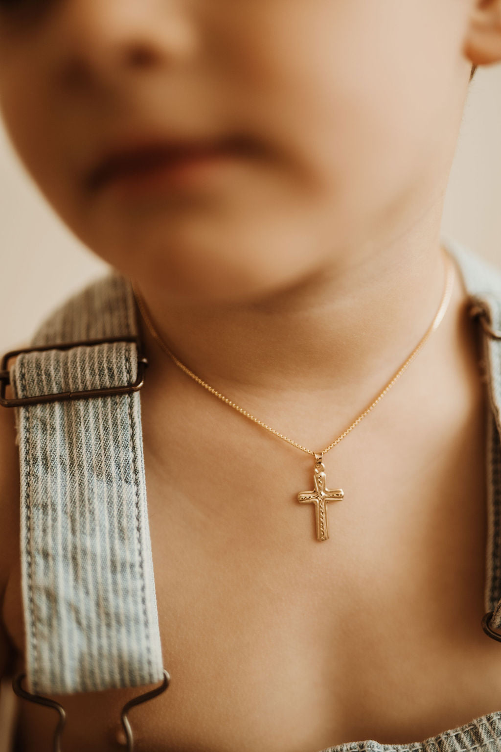 Florence Diamond Facet Gold Cross