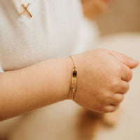 Beau Gold ID Bracelet