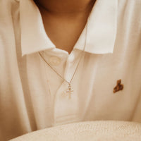 Petite Silver Cross Necklace