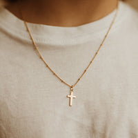 Petite Plain Gold Cross
