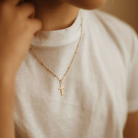 Petite Plain Gold Cross