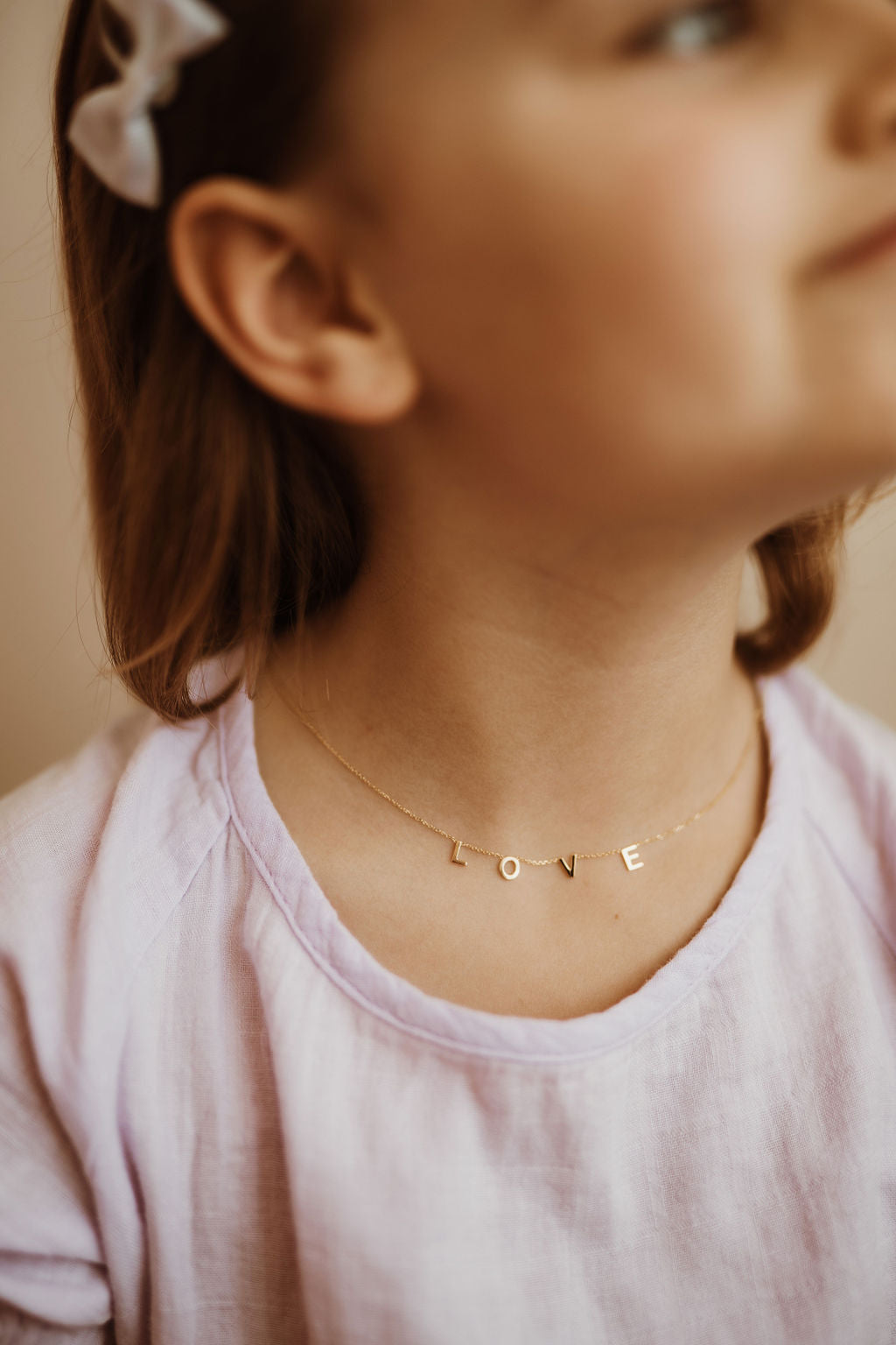 Little Love Gold Initial Necklace
