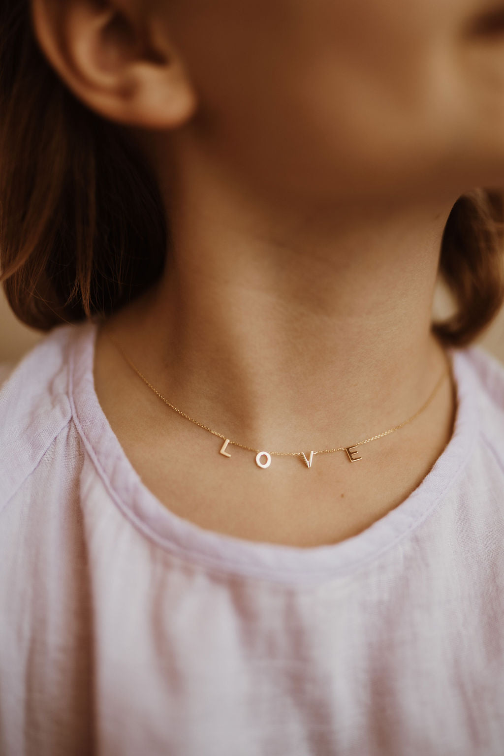 Little Love Gold Initial Necklace