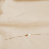 Scarlett Silver Heart Baby ID bracelet