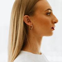 Salina Gold Twist Hoops