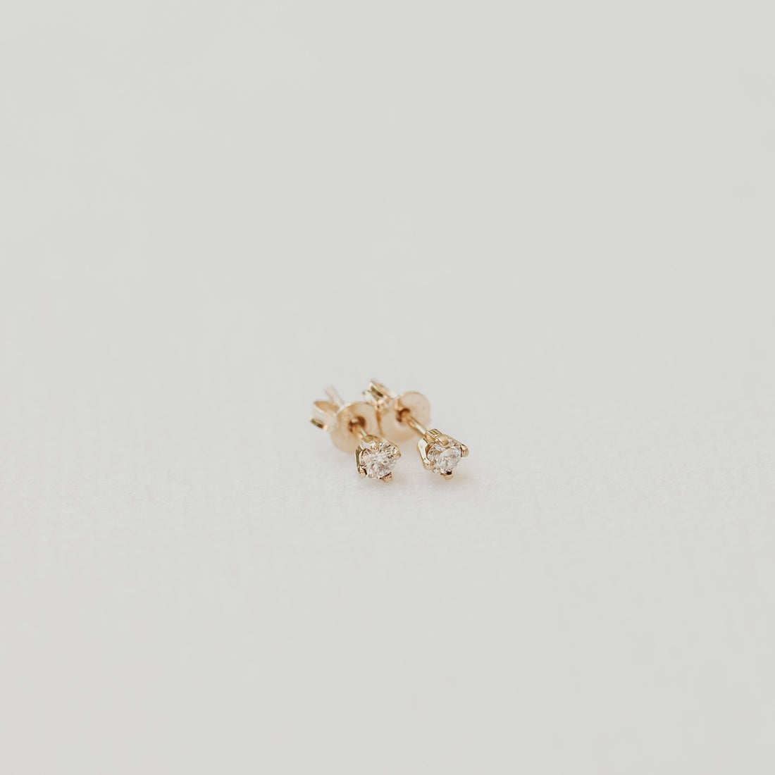 Rose Diamond Stud Pair