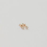 Rose Diamond Stud Pair