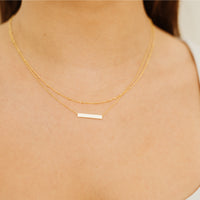 Elle Gold Bar Necklace