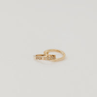 Eva Diamond Set Huggie Earring