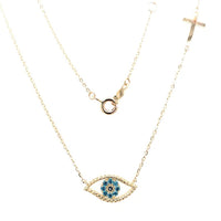 Evil Eye Gold Necklace Pendant