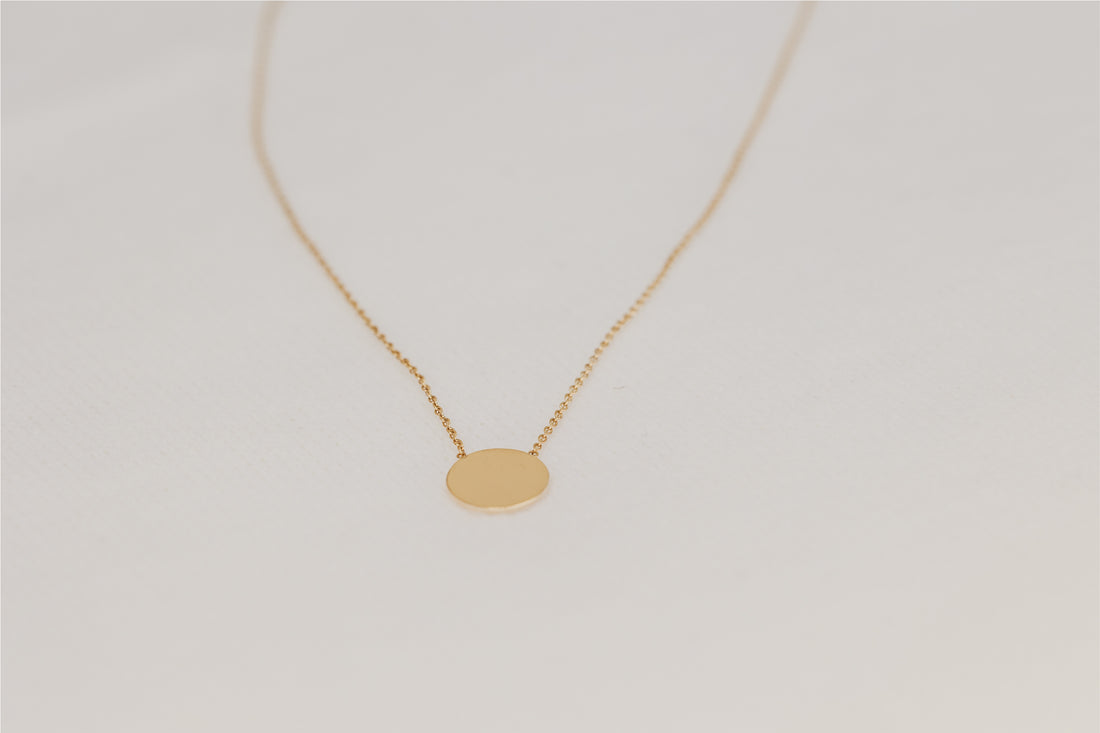 Gia Gold Disc Necklace