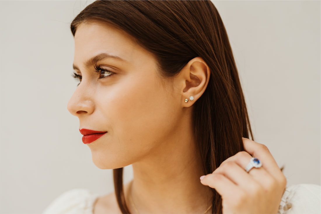 Hope Gold & Silver Ball Studs