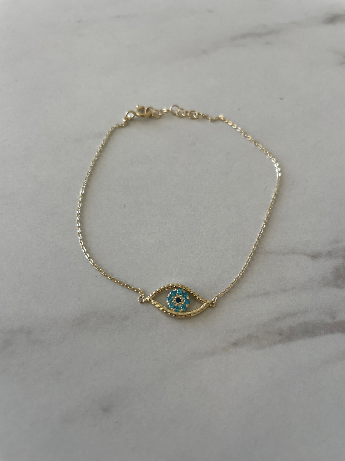 Evil Eye Gold Necklace Pendant