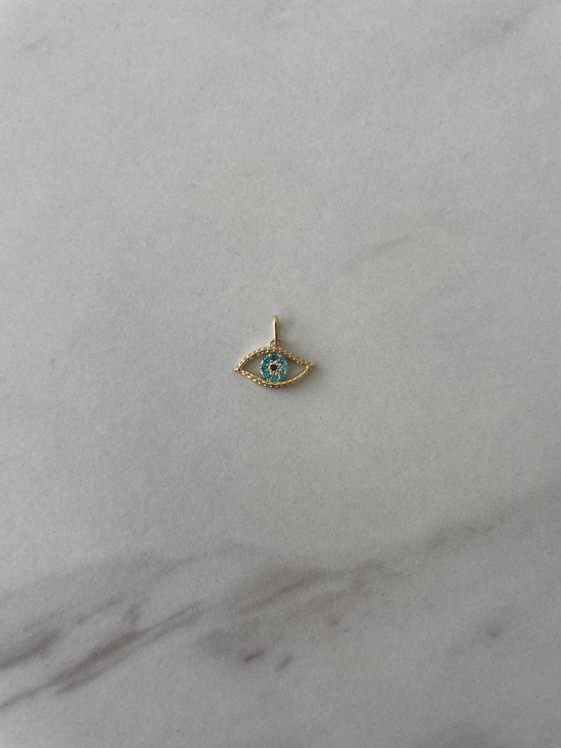 Evil Eye Gold Necklace Pendant