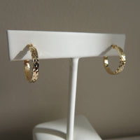 Zana Diamond Cut Gold Hoops