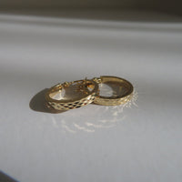 Zana Diamond Cut Gold Hoops