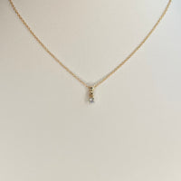 Luna Floating Natural Diamond Pendant Necklace