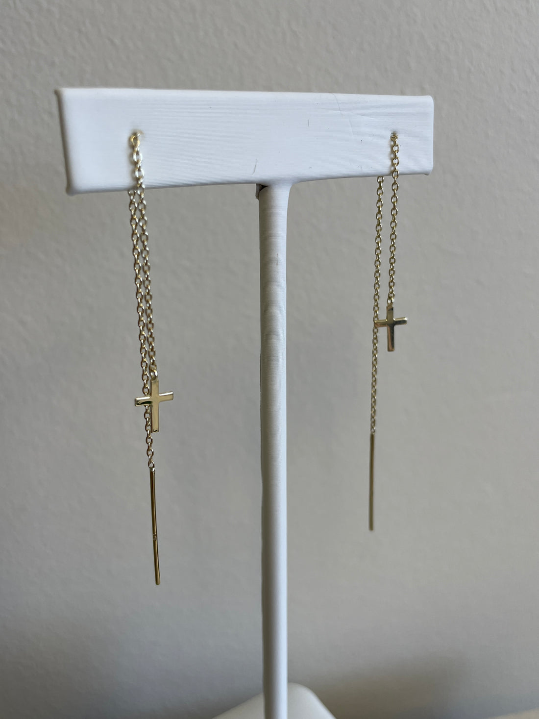 Magdalene Cross Thread Earrings