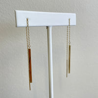 Farrah Thread Bar Earrings