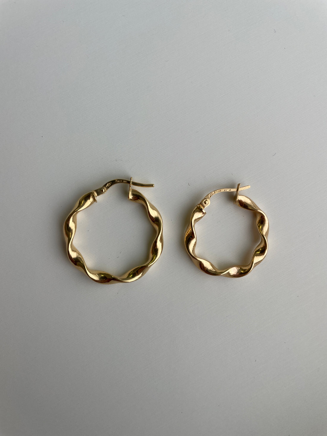 Salina Gold Twist Hoops