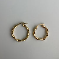 Salina Gold Twist Hoops