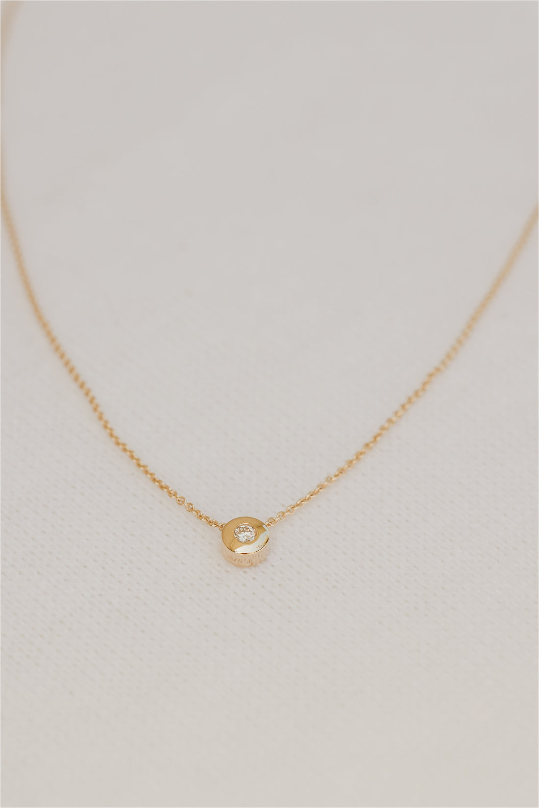 Infini Diamond Slider Gold Necklace