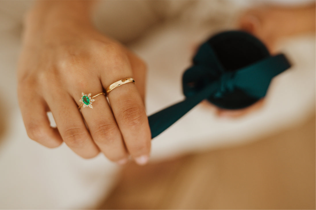 Isola starburst Gemstone + Diamond Ring