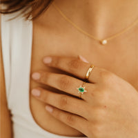Isola starburst Gemstone + Diamond Ring
