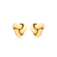 Knot Gold Stud Earrings