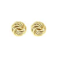 Medusa Swirl Gold Stud