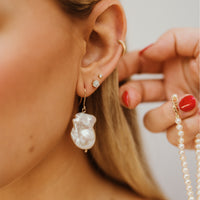 Sirene Baroque Pearl Drop Earrings