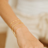 Sorrento Oval Figaro Gold Bracelet