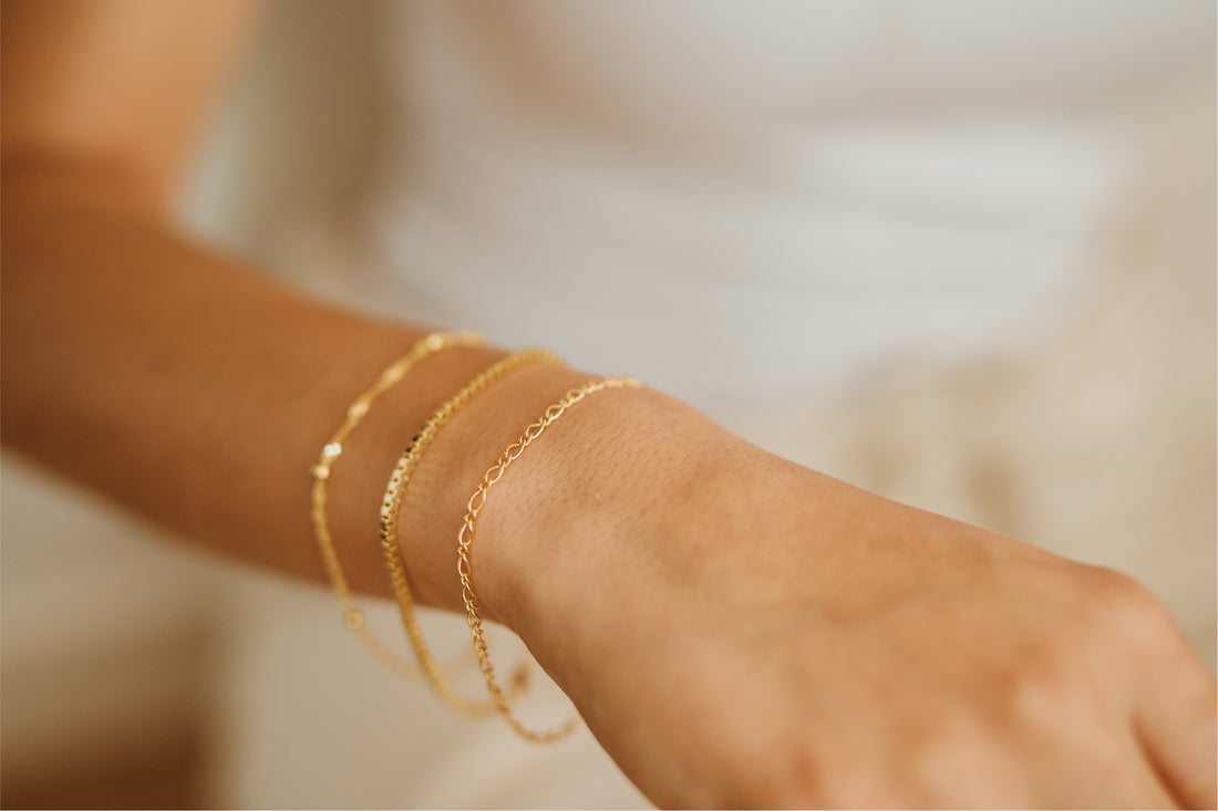 Sorrento Oval Figaro Gold Bracelet
