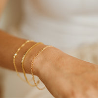 Sorrento Oval Figaro Gold Bracelet