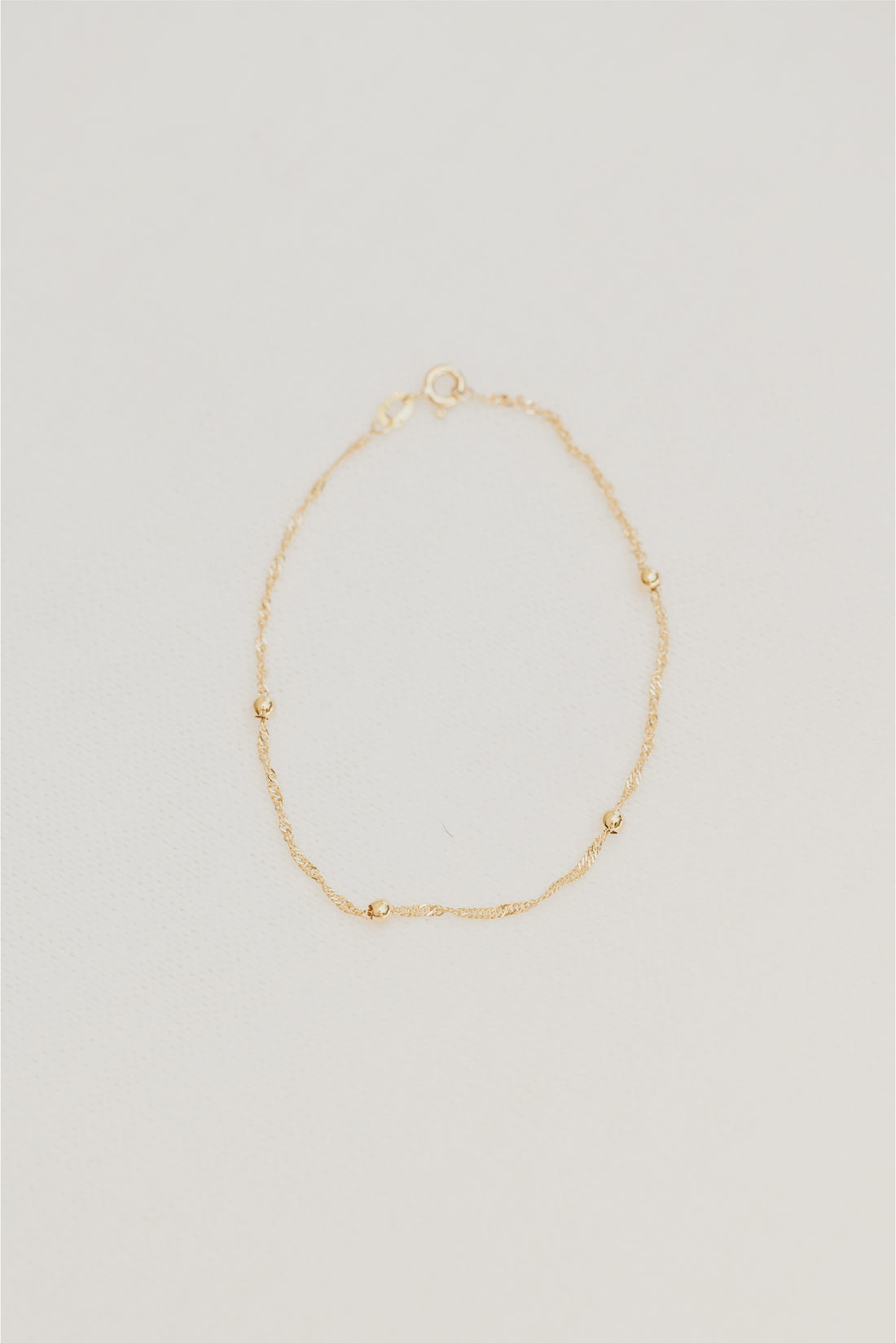 Taormina Twist Ball Gold Bracelet Anklet Necklace