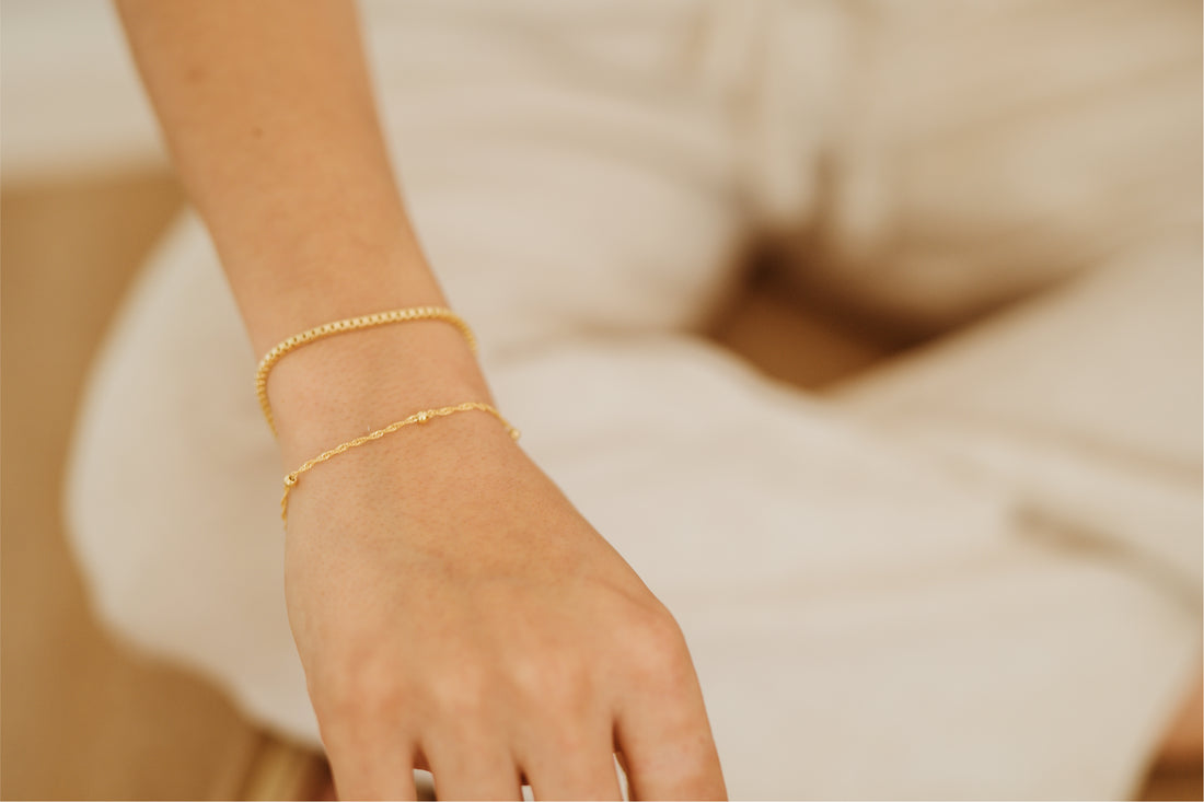 Taormina Twist Ball Gold Bracelet Anklet Necklace
