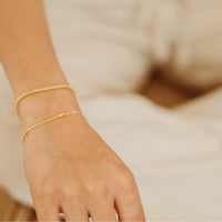 Taormina Twist Ball Gold Bracelet Anklet Necklace