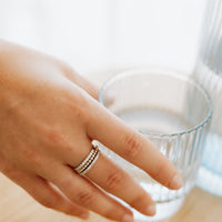 Barcelona Gold Bead Ring