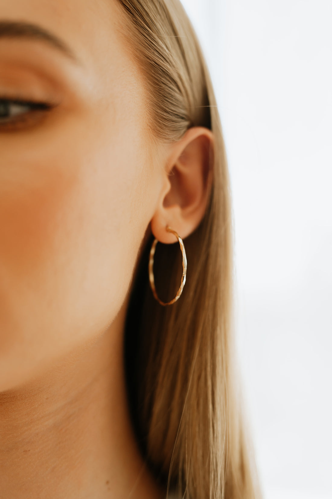 Amalfi Diamond Cut Gold Hoops