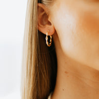 Salina Gold Twist Hoops