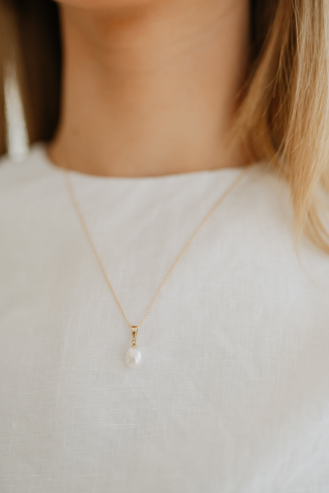 Coco Fresh Water Pearl Gold Pendant