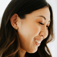Knot Gold Stud Earrings