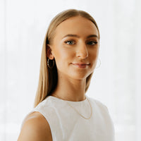 Amalfi Diamond Cut Gold Hoops