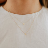 Petite Initial Gold Necklace