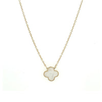 Camila Clover Motif Fine Gold Bracelet + Necklace